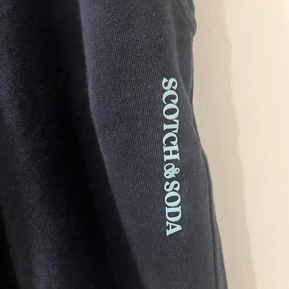 Scotch & Soda Unisex‎ Organic Cotton Navy Teal Detail Jogger Sweatpants Size M
